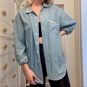 2/$50 Ralph Lauren Vintage Light Blue Button Up